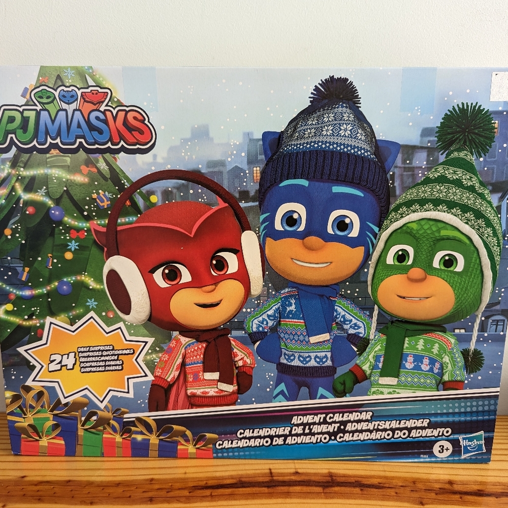 PJ Masks Hasbro Advent Calendar with 24 Daily Surprise Toys Catboy Owlette Gecko